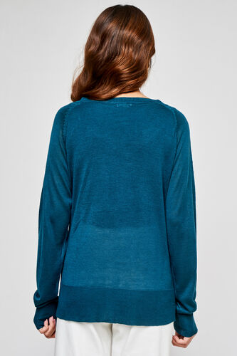 Solid Straight Top, Teal, image 4